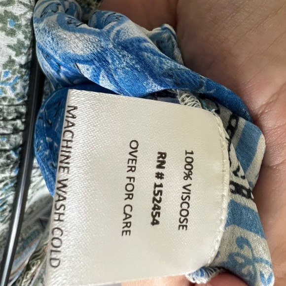 Love Kyla Tyra tunic top fringe boho | size medium blue - Picture 6 of 6